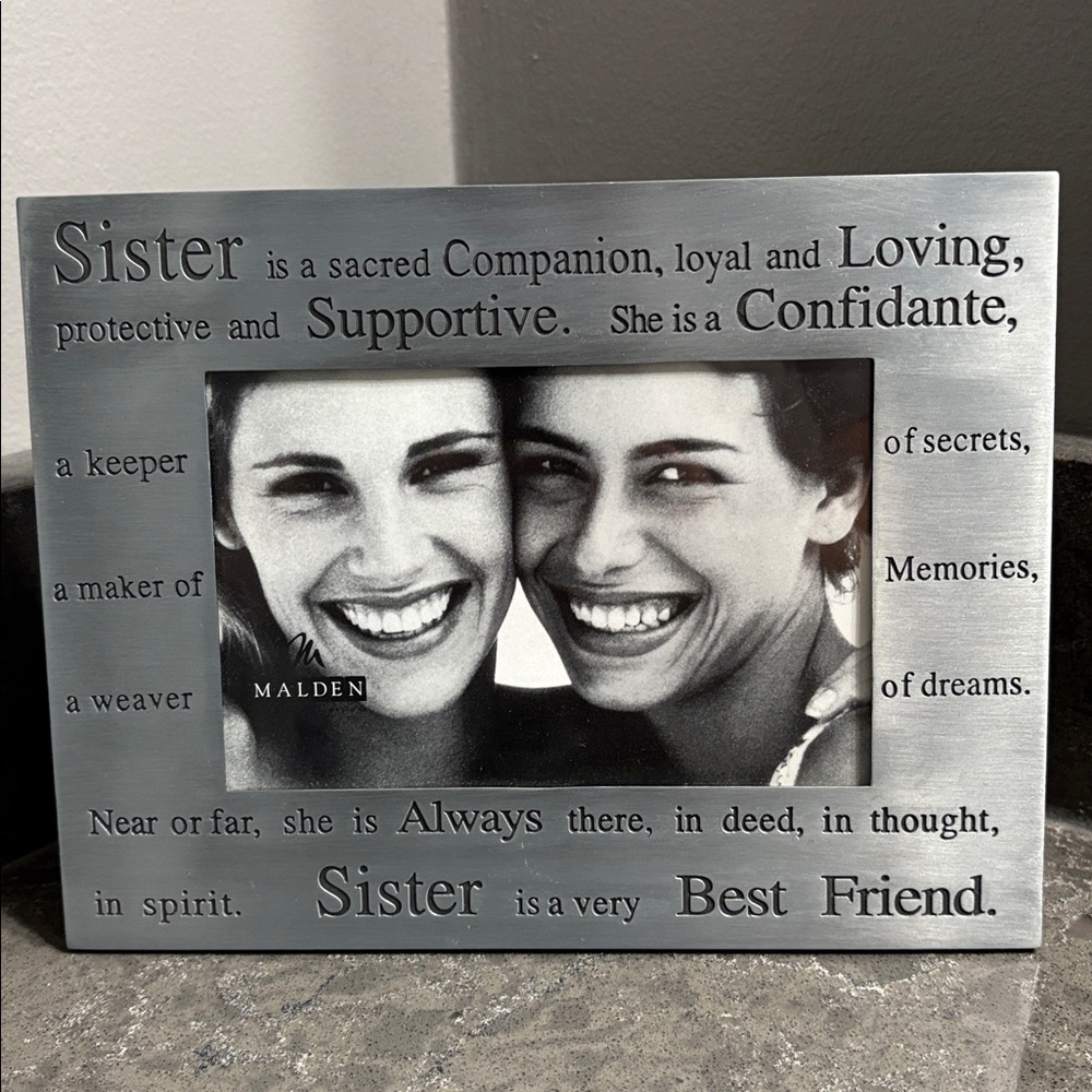Malden Silver Sister Picture Frame